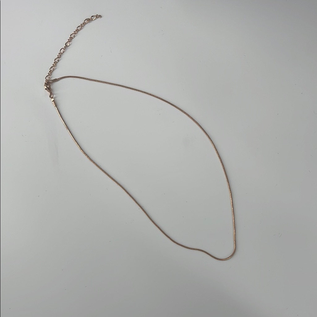 Ginger Snaps Rose Gold Necklace - 18 5$